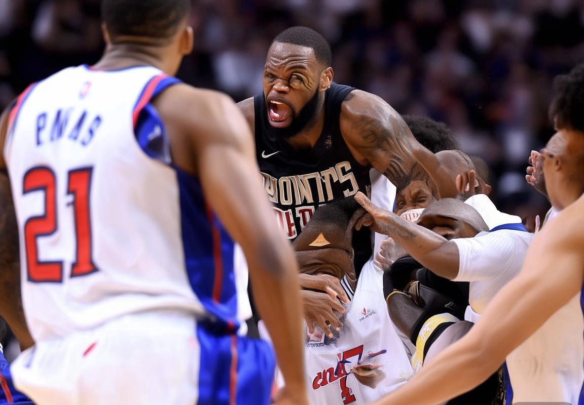 2007年NBA东部决赛：詹姆斯个人英勇与活塞团队精神的巅峰对决(图5)